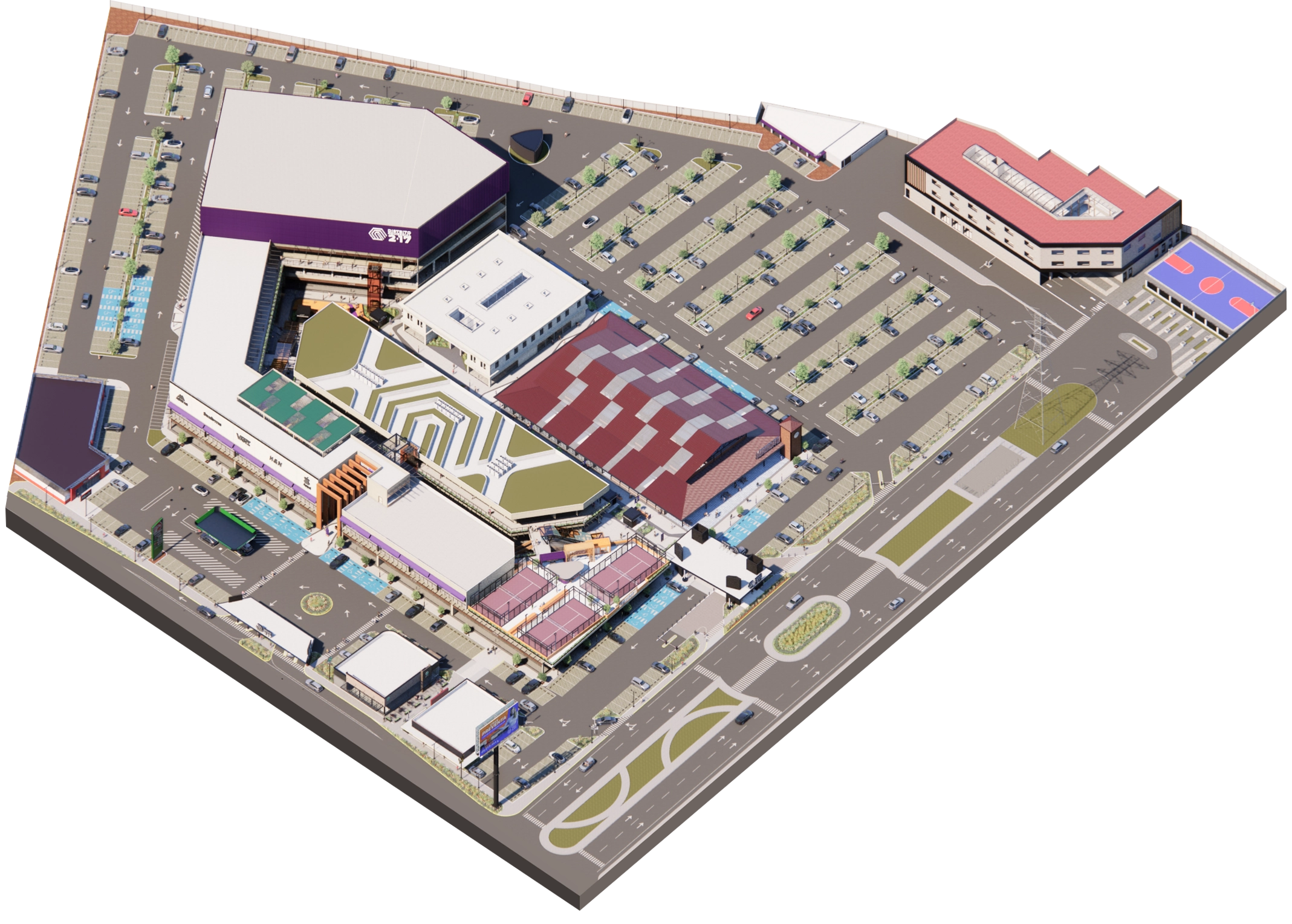 Mapa isométrico de Distrito Comercial 2·17